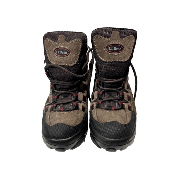 L.L. Bean Women’s Gore-Tex Brown Leather Ankle Hiking/Trail Boots, Size 7 - Picture 1 of 5
